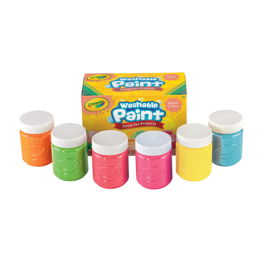 Crayola Washable Neon Paint 6 Pack