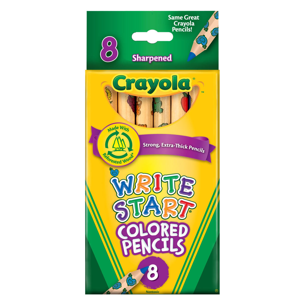 Crayola Write Start Coloured Pencils 8 Pack