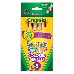 Crayola Write Start Coloured Pencils 8 Pack