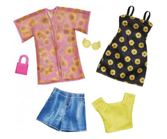 Barbie Fashions 2 Pack Yellow Top And Flower Shirt