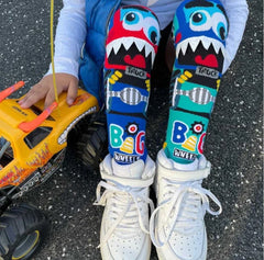 MADMIA Monster Truck Toddler Socks