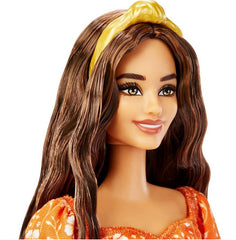 Barbie Fashionista Doll - 182 Orange Floral Print Dress