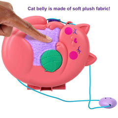 Polly Pocket Cuddly Cat Purse Wearable Compact