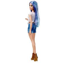 Barbie Fashionista Doll Blue Hair Unicorn Tee