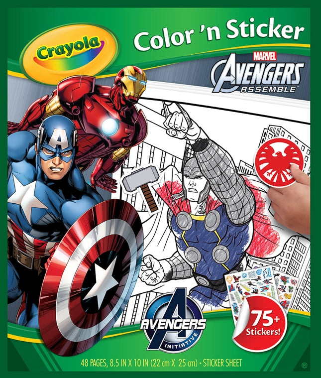 Crayola Marvel Avengers Colour & Sticker Book