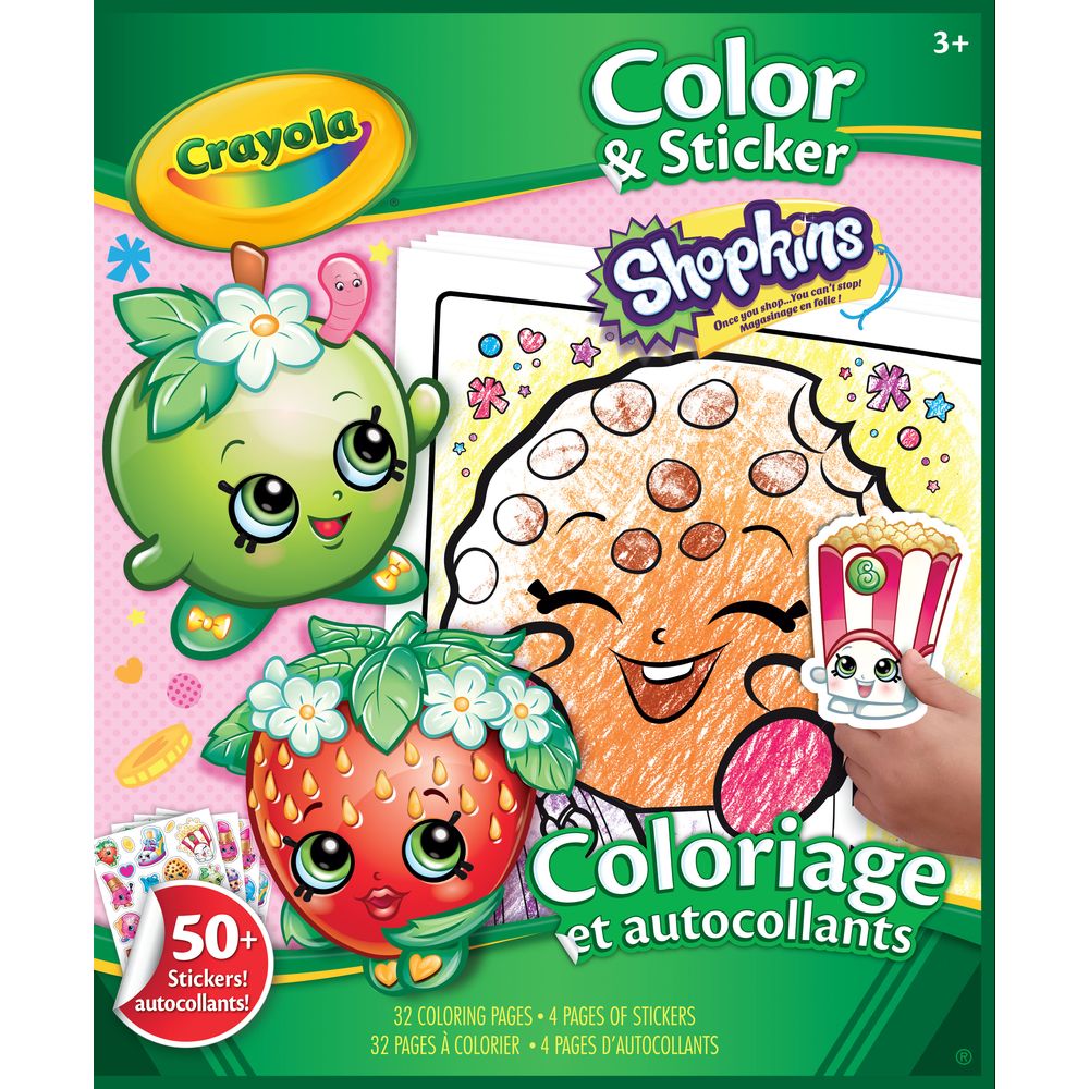 Crayola Shopkins Colour & Sticker Book