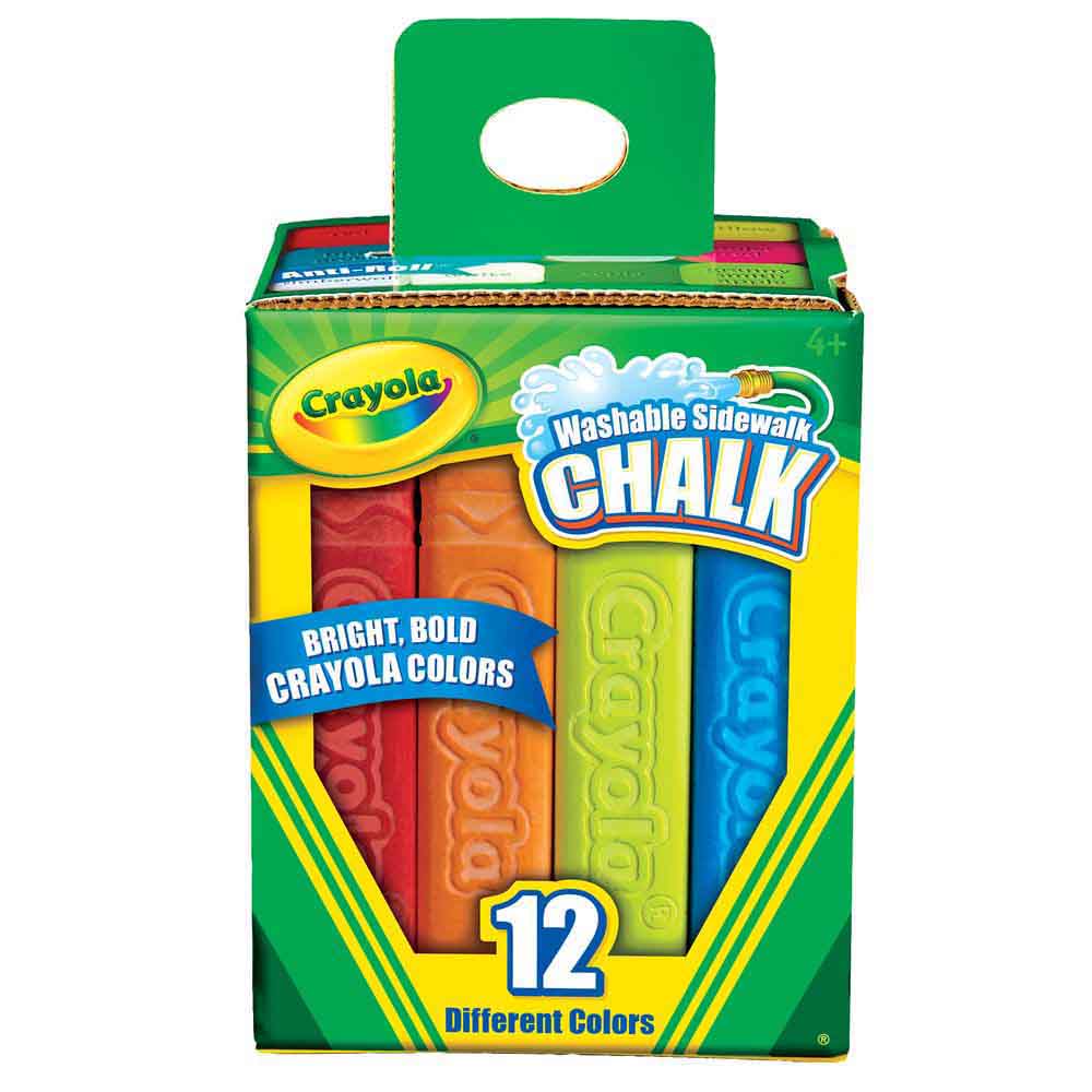 Crayola 12 Pack Sidewalk Chalk Boxed