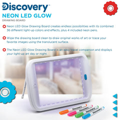 Discovery Neon Led Glow Drawing Board