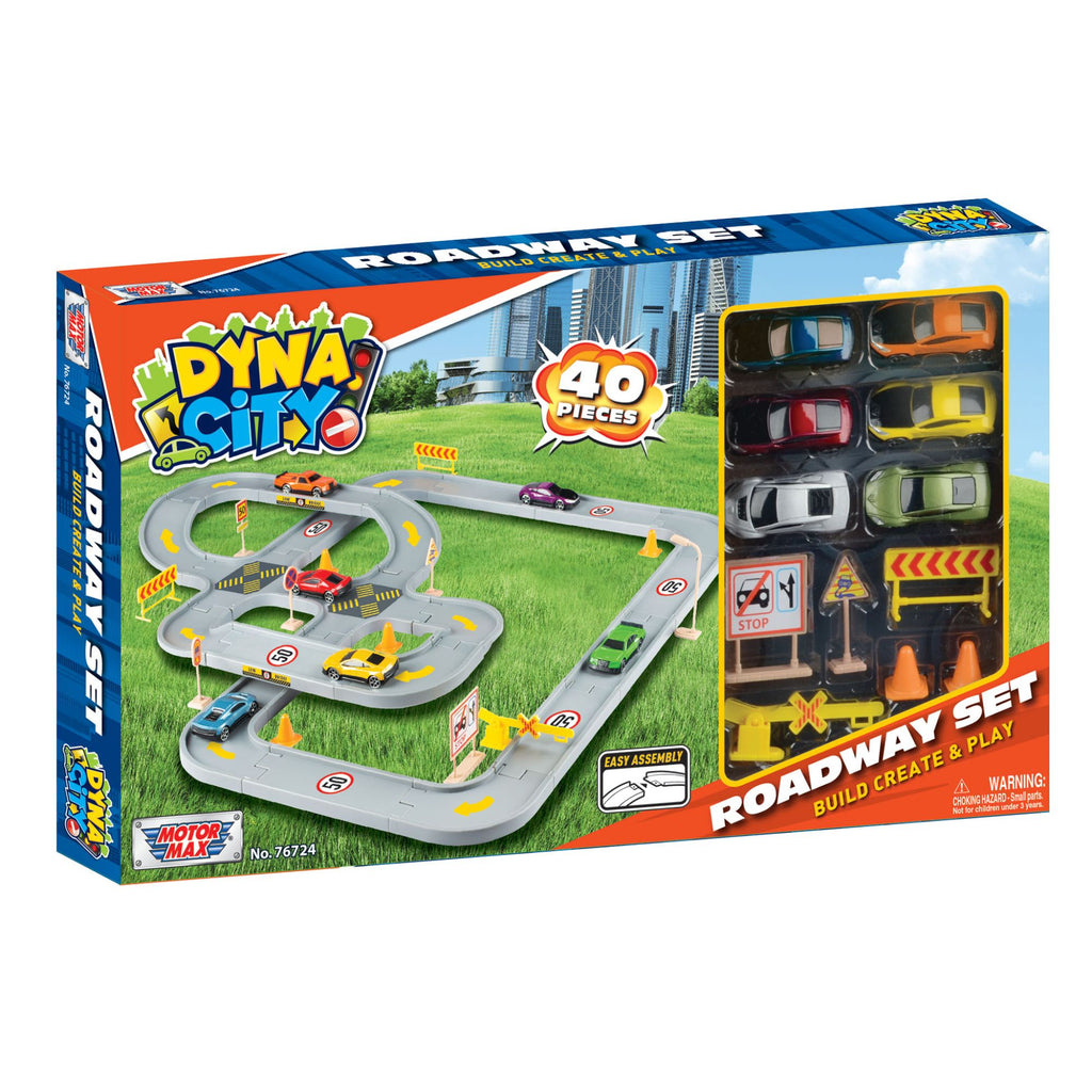 Dyna City Roadway 40 Piece Playset