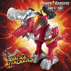 Power Rangers Dino Fury Battle Attackers T-Rex Champion Zord