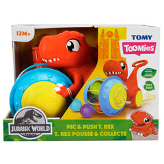 TOMY Toomies Jurassic World Pic & Push T Rex