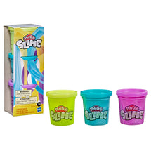 Play-Doh Slime Compound 3 Pack - Yellow, Metallic Purple & Metallic Teal