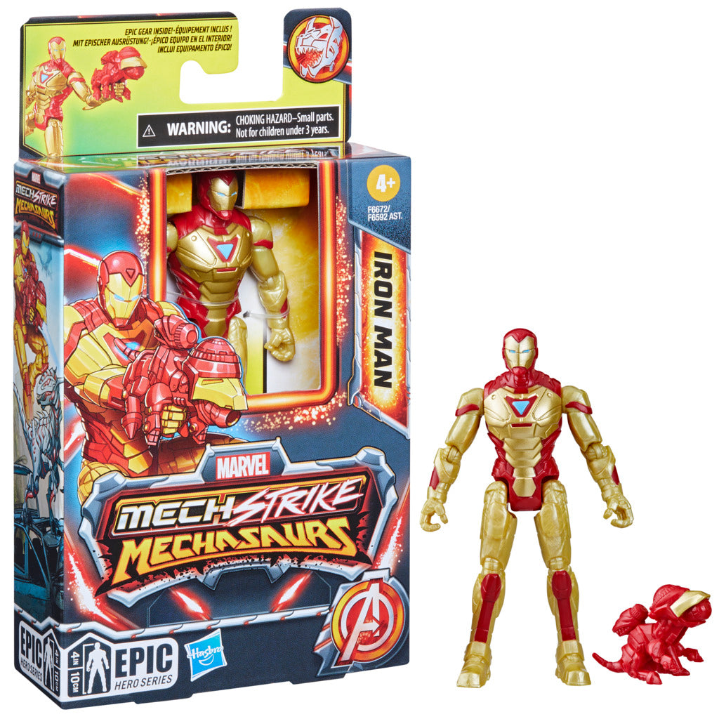 MARVEL MECH STRIKE MECHASAURS EPIC HERO SERIES FIGURE IRON MAN ...