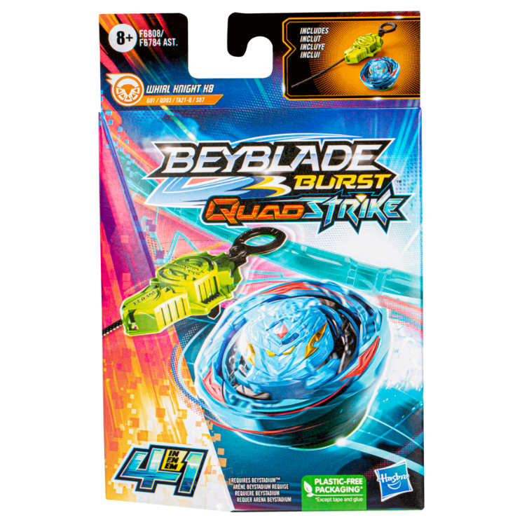 Beyblade Burst Quadstrike Whirl Knight K8 Starter Pack