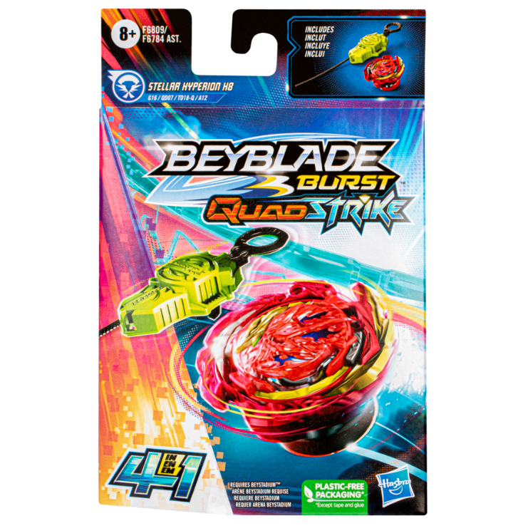 Beyblade Burst Quadstrike Stellar Hyperion H8 Starter Pack