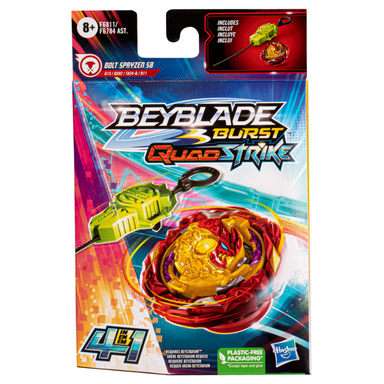 Beyblade Burst Quadstrike Bolt Spryzen S8 Starter Pack