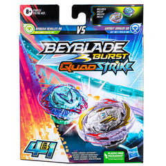 Beyblade Burst Quadstrike Dual Pack Ambush Achilles A8 And Gambit Dragon D8