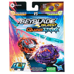 Beyblade Burst Quadstrike Dual Pack Ambush Nyddhog N8 And Chain Poseidon P8