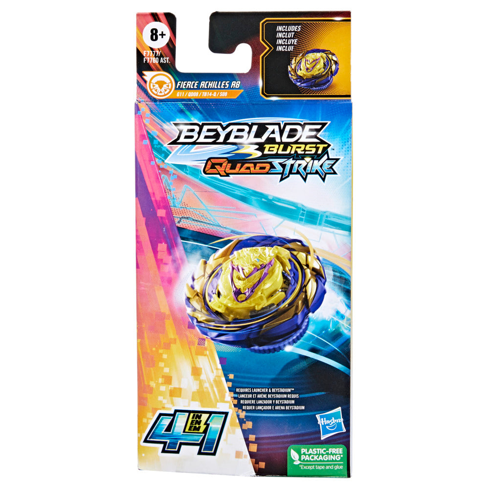 Beyblade Burst Quadstrike Single Pack Fierce Achilles A8