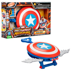 Marvel Mech Strike Mechasaurs Captain America Redwing Blaster