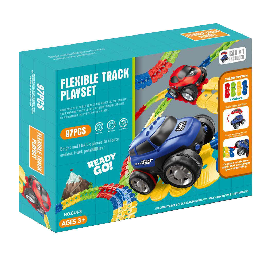 Flexible Track Playset 97 Pieces Toyworld Australia