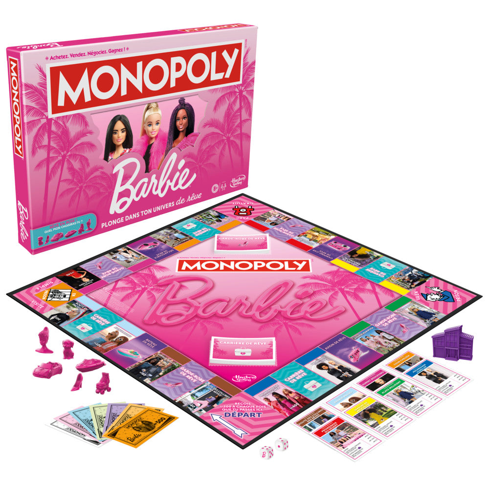 Monopoly Barbie Edition Board Game Toyworld Australia