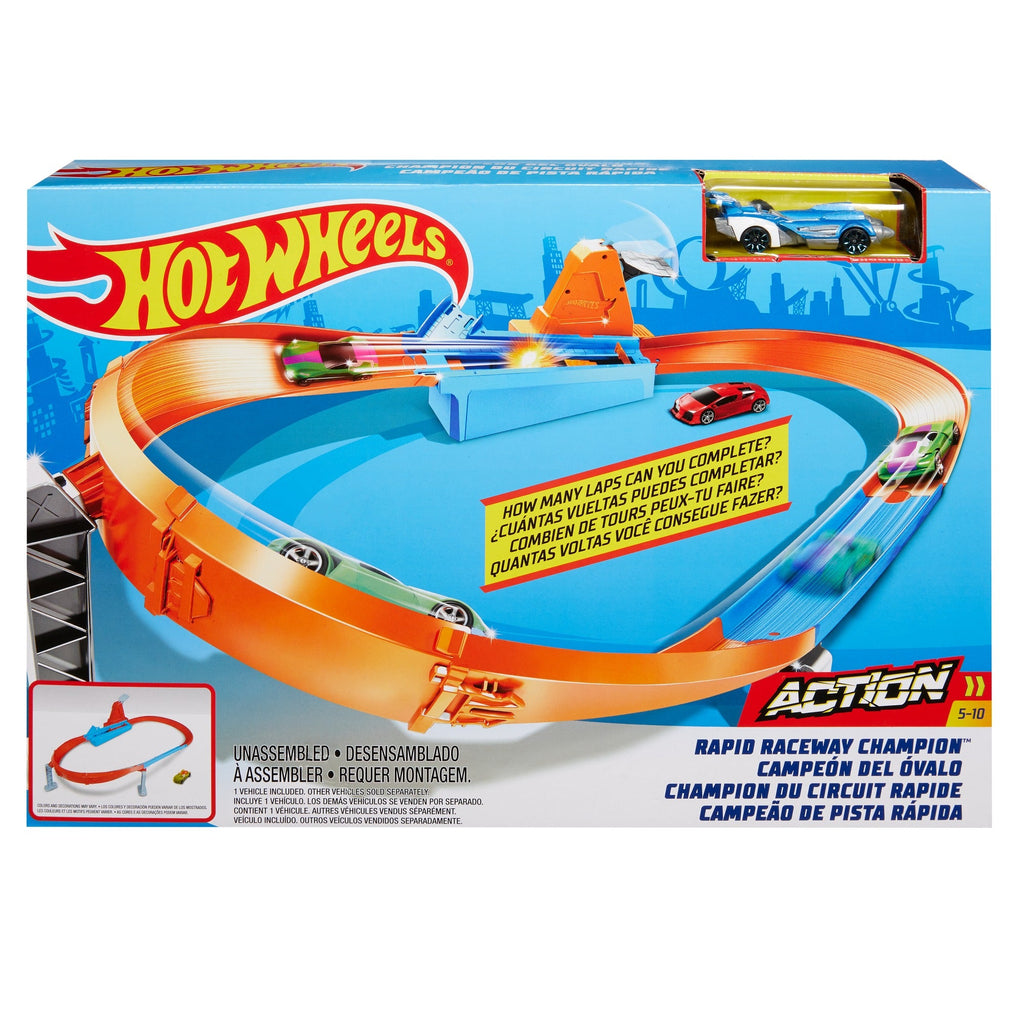 Hot Wheels Action Rapid Raceway Champion Track Set