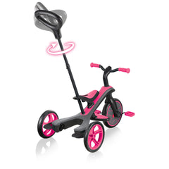 Globber Explorer Trike 4 In 1 - Fuchsia Pink