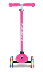 Globber Primo Scooter With Lights - Neon Pink