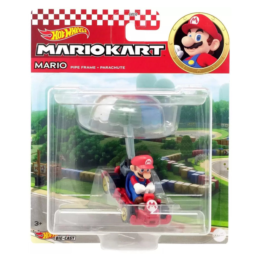 Hot Wheels Mario Kart Mario Pipe Frame And Parachute