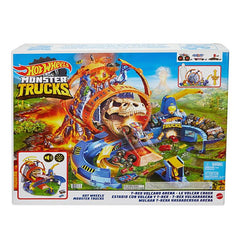 Hot Wheels Monster Trucks T-Rex Volcano Arena Playset