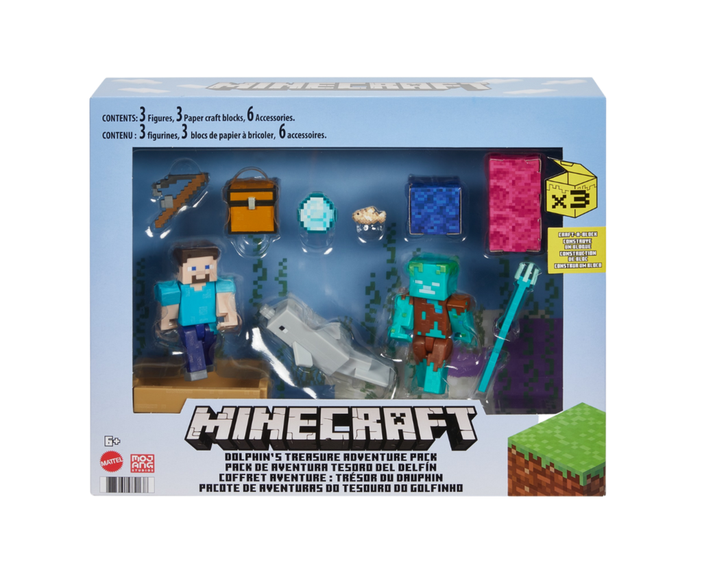 Minecraft Dolphins Treasure Adventure Pack