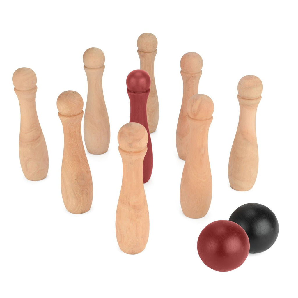 Garden Games Wooden Skittles