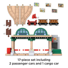 Fisher-Price Thomas & Friends Wooden Railway Knapford Station Passenger Pickup Playset