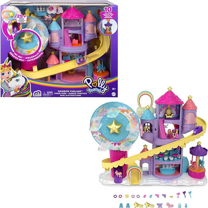 Polly Pocket Rainbow Funland Theme Park