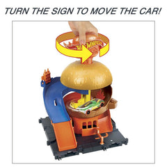 Hot Wheels City Downtown Burger Drive-Thru Playset