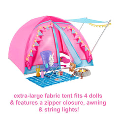 Barbie Let's Go Camping Tent Playset