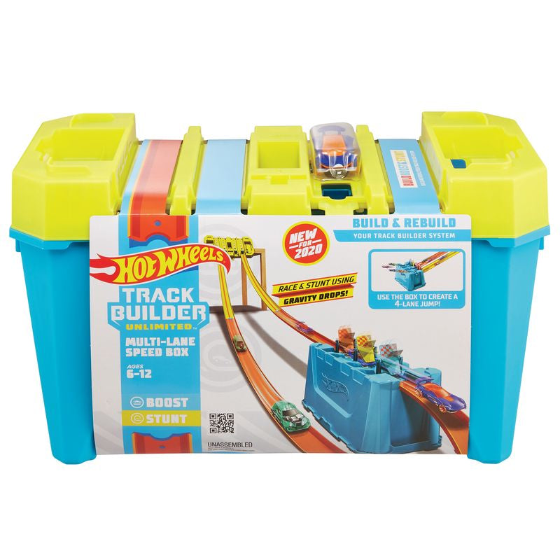 Hot Wheels Track Builder Barrel Box Multi-Lane Speed Box