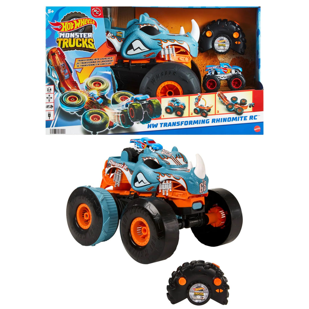 Hot Wheels Monster Trucks Transforming Rhinomite RC