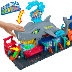 Hot Wheels Ultra Shark Car Wash Playset