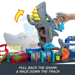 Hot Wheels Ultra Shark Car Wash Playset