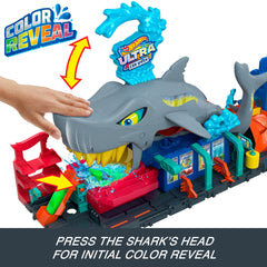 Hot Wheels Ultra Shark Car Wash Playset