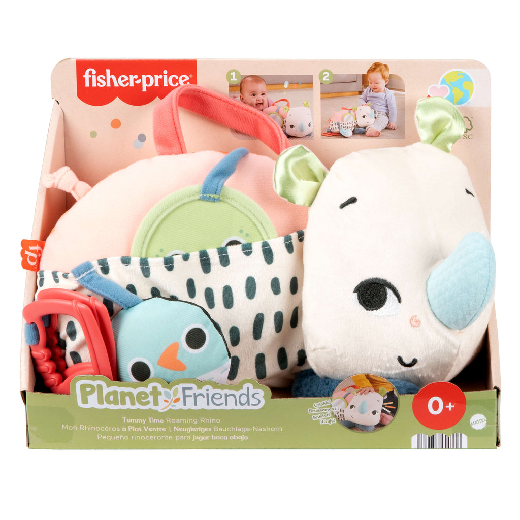 Fisher-Price Planet Friend Tummy Time Roaming Rhino