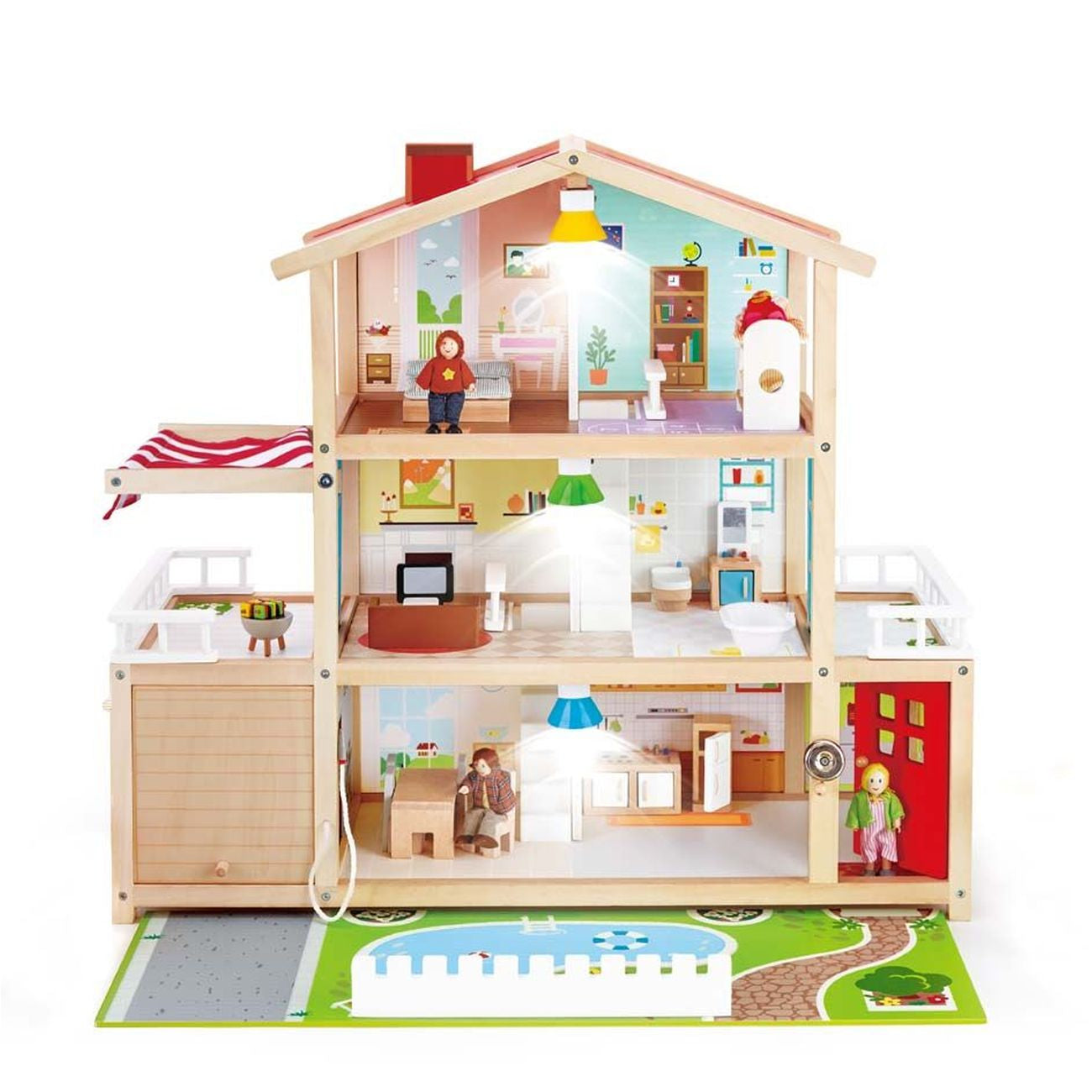 Hape Doll Family Mansion Toys In Store Toyworld Toyworld Australia