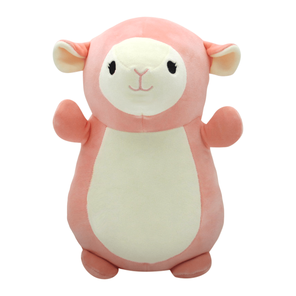 Squishmallows 10 Inch Hugmees  Elsa The Pink Lamb