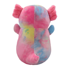 Squishmallows 10 Inch Hugmees  Tinley The Rainbow TieDye Axolotl