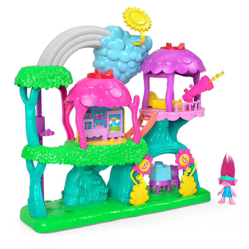 Imaginext Trolls Lights & Sounds Rainbow Treehouse