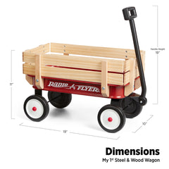 Radio Flyer My First Steel & Wood Wagon