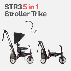 SmarTrike TR3 Black Folding Tricycle 6In1