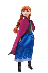 Disney Frozen Core Fashion Doll Anna In Blue Dress